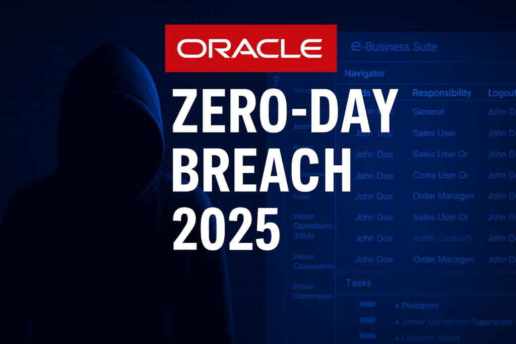 CL0P ransomware, Oracle E-Business Suite exploit, Oracle breach, ransomware attack 2025