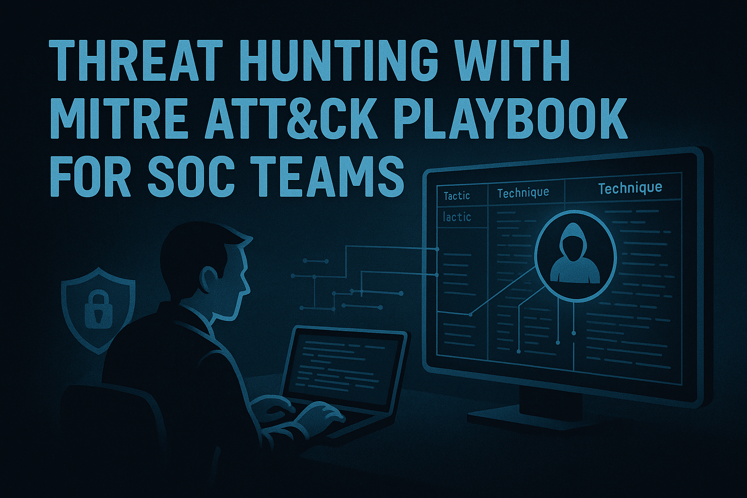 A practical threat-hunting playbook using MITRE ATT&CK. Learn how to map telemetry, build hunts, write detection queries, and measure SOC success.